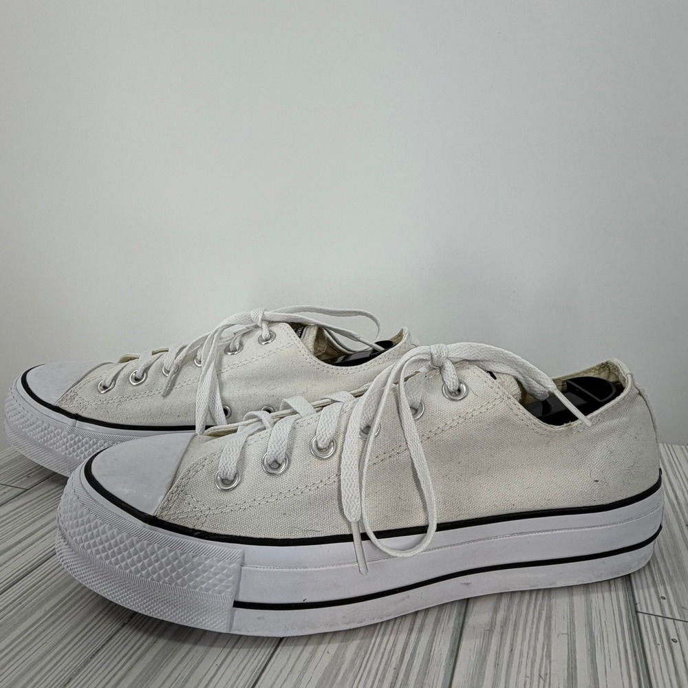 Converse Chuck Taylor All Star Lift White Platform Sneakers Women's Size 10 - Picture 6 of 12